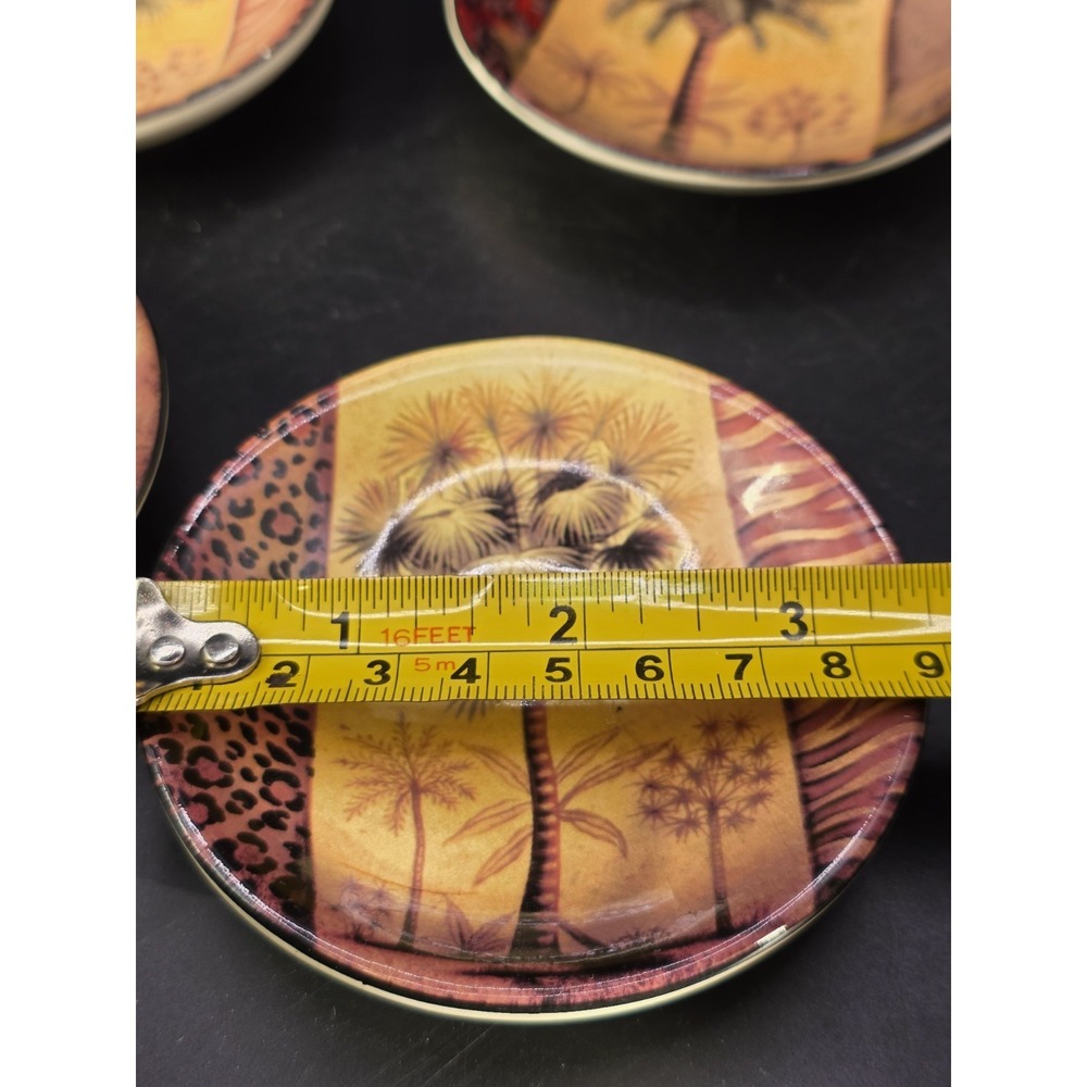 Set Of 4 Mini Palm Tree 3.5 Inch - Picture 6 of 6